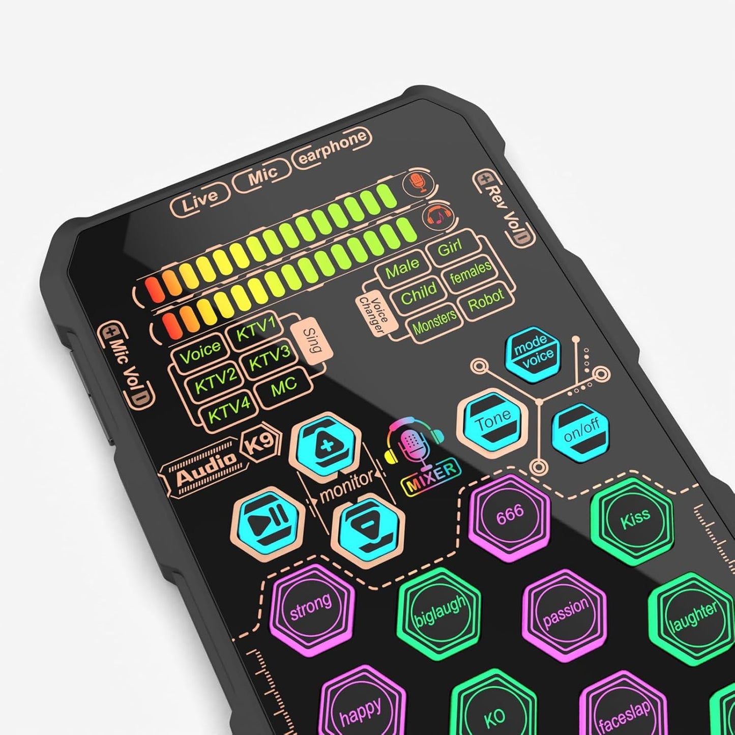 K9 Live Streaming Sound Card Kit